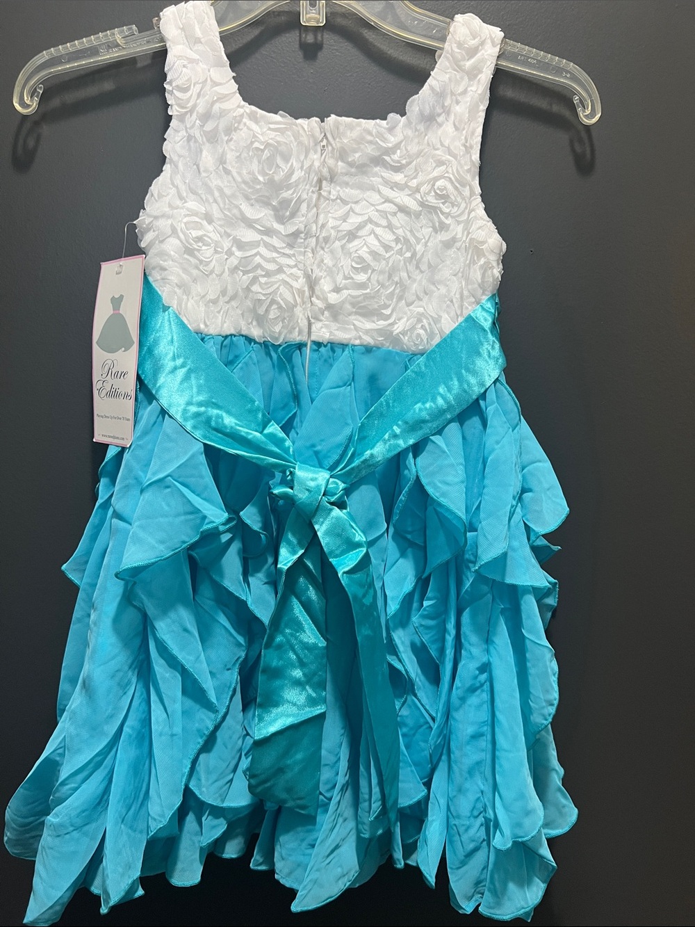 Rare Editions turquoise dress ! 👗 new with tags ! - Picture 4 of 6